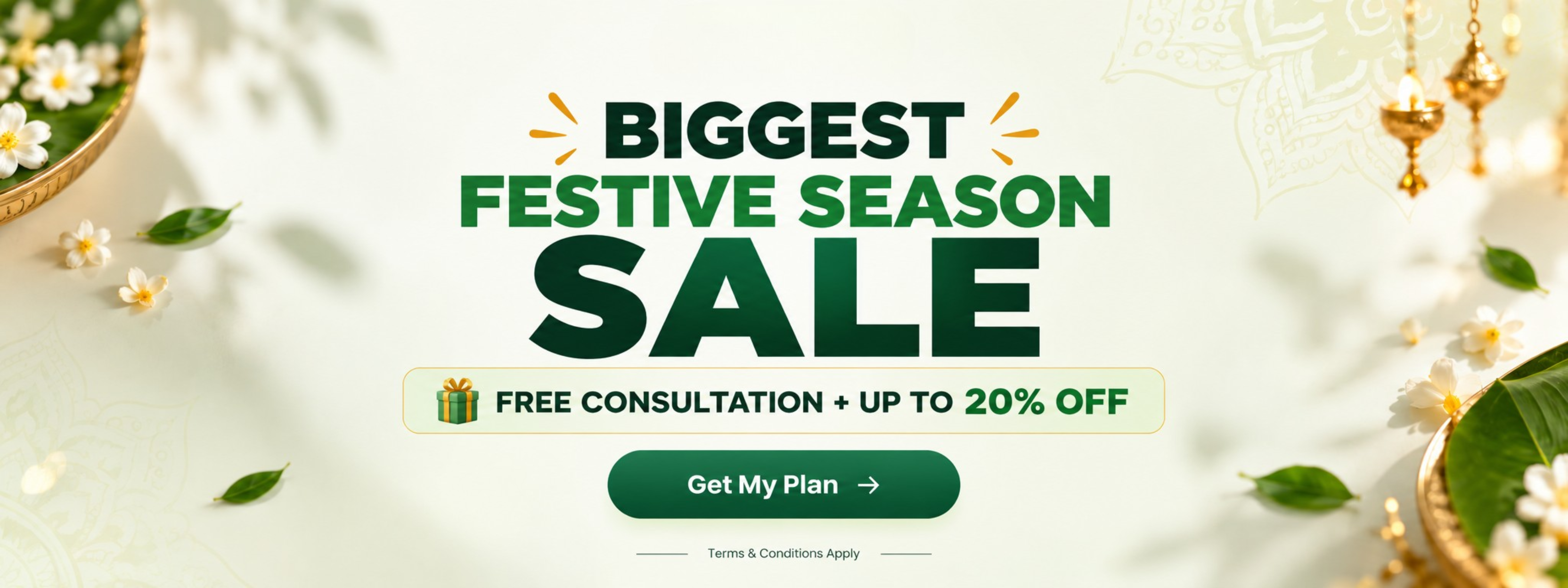 Biggest Festive Season Sale – Free Consultation + Up to 20% Off