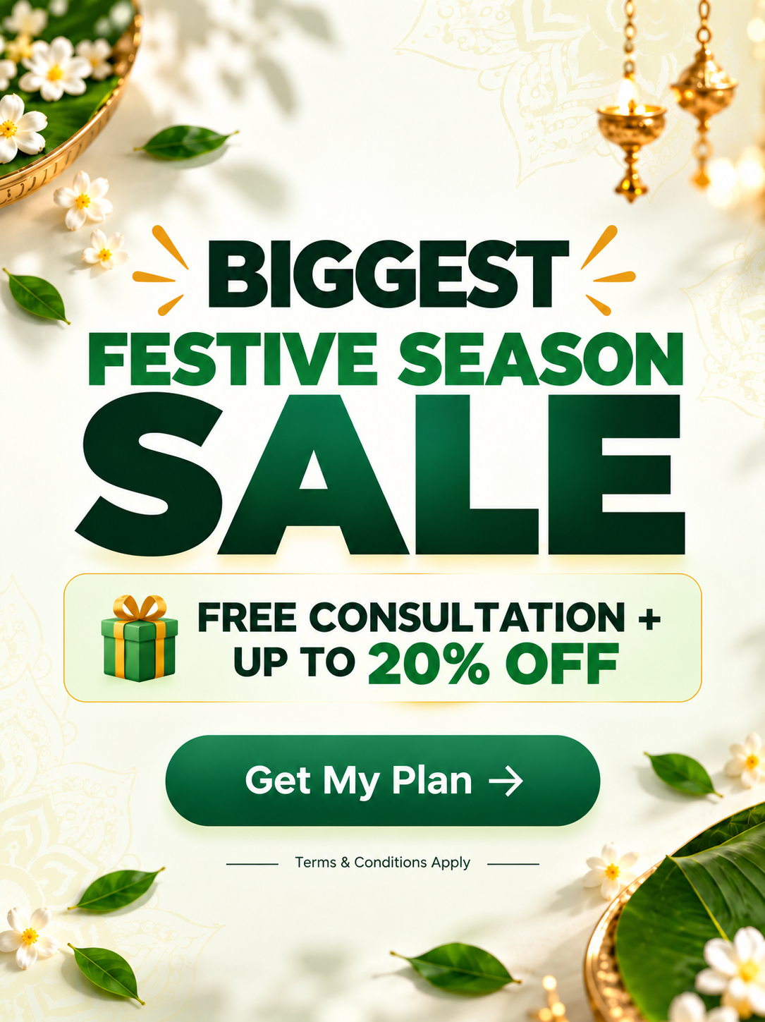 Biggest Festive Season Sale – Free Consultation + Up to 20% Off