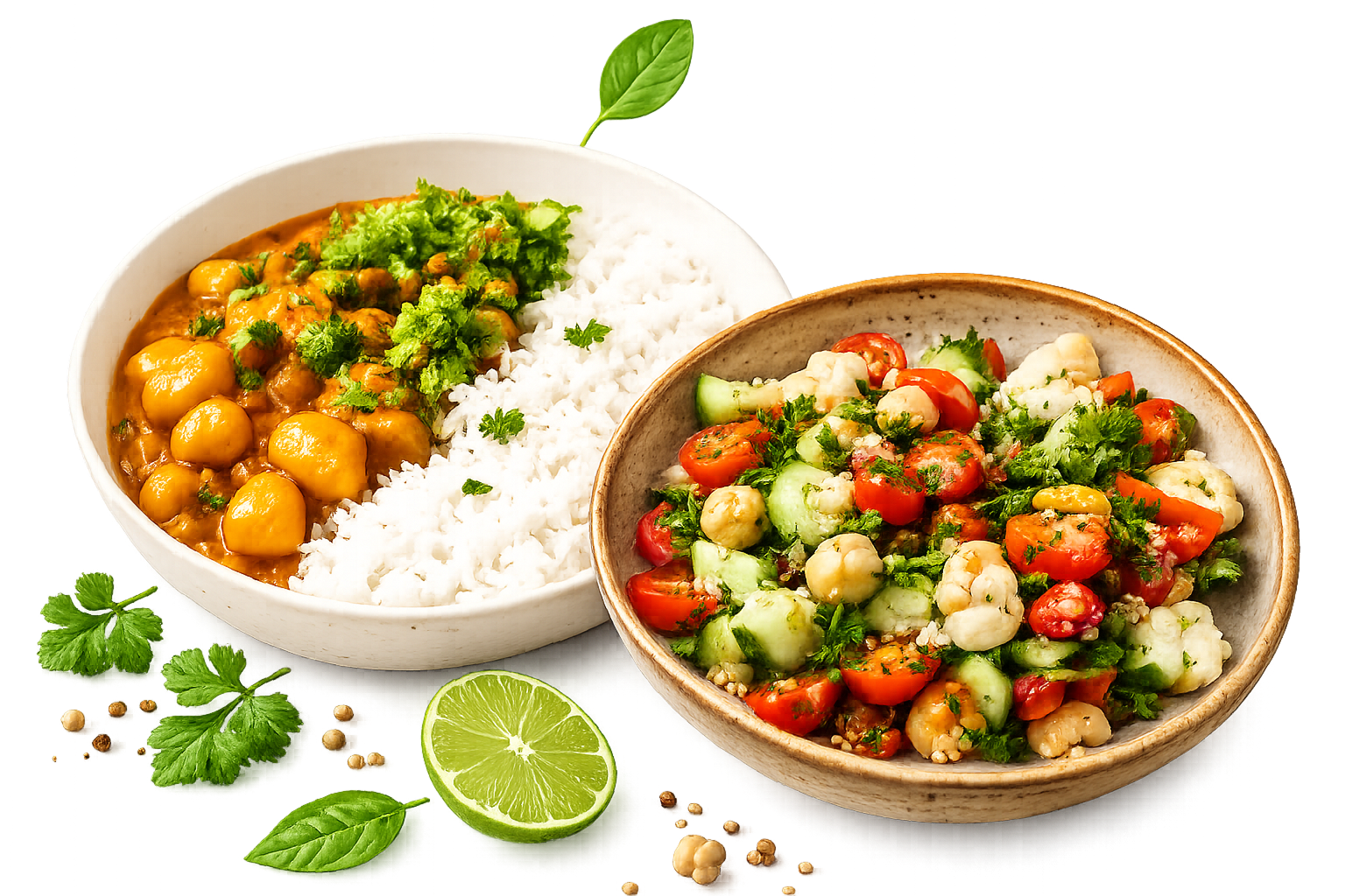 Healthy Indian food bowls